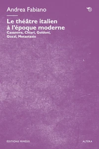 Le théâtre italien à l'époque moderne