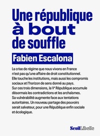 Fabien Escalona - Une république à bout de souffle.