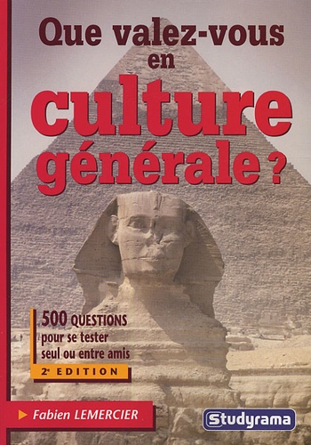 Fabien Lemercier - Que valez-vous en culture générale ?.