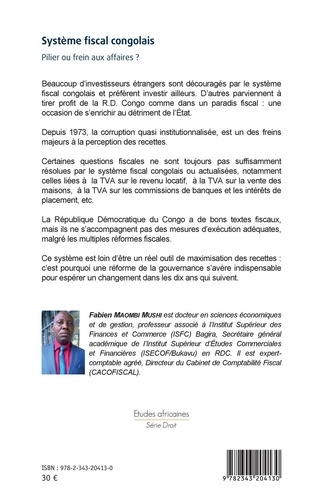 Système fiscal congolais. Pilier ou frein aux affaires ?