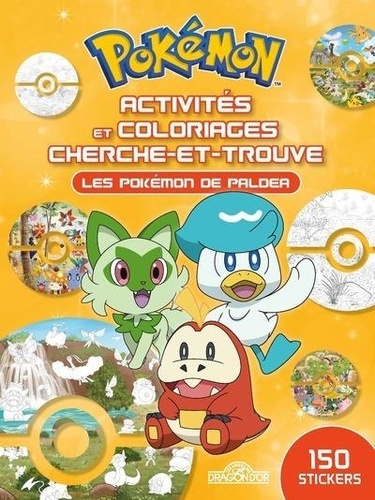 Pokémon Activités et coloriages cherche-et-trouve. Les Pokémon de Paldea