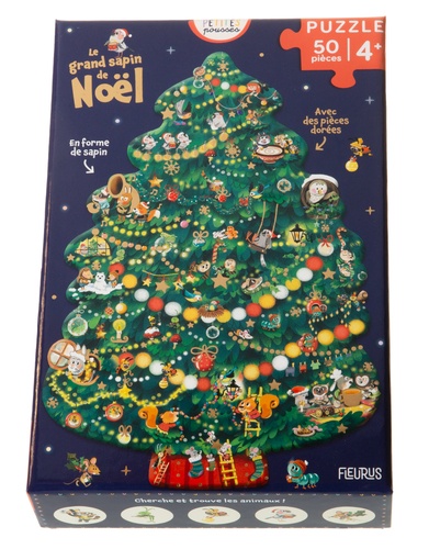 Puzzle Le grand sapin de Noël. 50 pièces