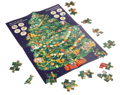 Puzzle Le grand sapin de Noël. 50 pièces