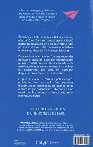 Carnet de vol d'une hôtesse de l'air - Fabienne Baron - Livres - Furet du  Nord