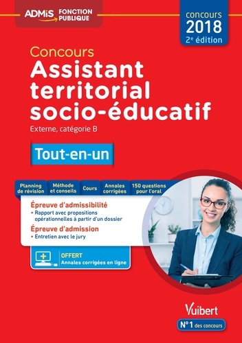 Concours Assistant territorial socio-éducatif, Catégorie B. Tout-en-un  Edition 2018