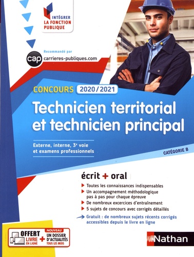 Concours technicien territorial et technicien principal  Edition 2019