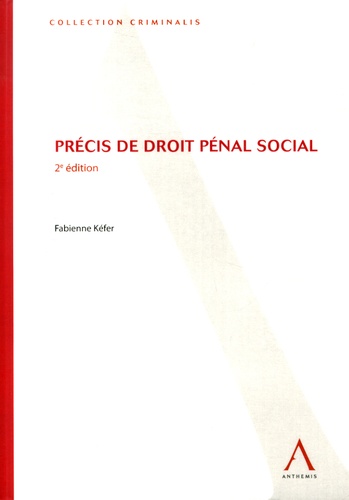 Fabienne Kéfer - Précis de droit pénal social.