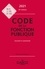 Code de la fonction publique. Annoté et commenté  Edition 2021