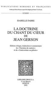 La doctrine du Chant du coeur de Jean Gerson