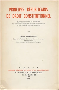 Principes républicains de droit constitutionnel