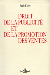 Droit de la publicité et de la promotion des ventes