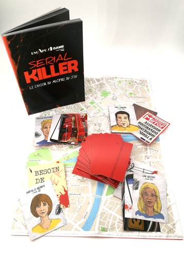 Escape Game Serial Killers. Avec 1 plan, des cartes outils et énigmes
