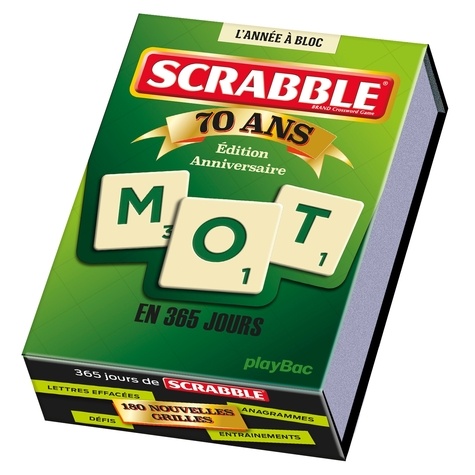 Scrabble En 365 Jours Edition Anniversaire 70 De Fabrice Bouvier Poche Livre Decitre Scrabble En 365 Jours Edition Anniversaire 70 De Fabrice Bouvier Poche Livre Decitre