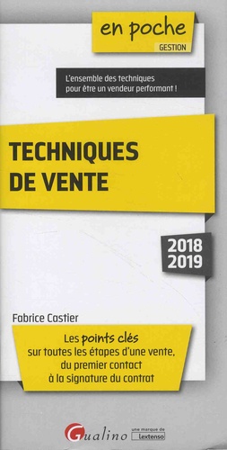Techniques de vente  Edition 2018-2019