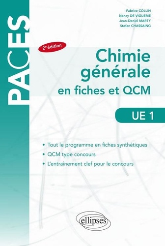 UE1 Chimie générale. Fiches et QCM 2e édition