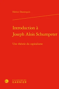 Introduction à Joseph Alois Schumpeter