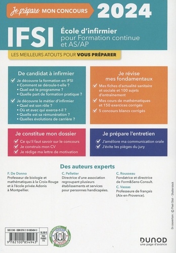 IFSI Ecole d'infirmier pour formation continue et AS/AP  Edition 2024