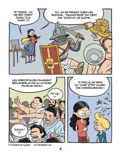 Le fil de l'histoire raconté par Ariane & Nino  Les gladiateurs. Jeux de Romains