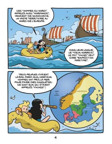 Le fil de l'histoire raconté par Ariane & Nino  Les vikings. Marchands et pirates