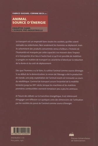 Animal source d'énergie. Enquêtes dans l'Europe pré-industrielle