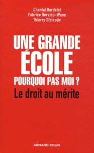 Fabrice Hervieu-Wane et Thierry Sibieude - Une grande école : pourquoi pas moi ? - Le droit au mérite.