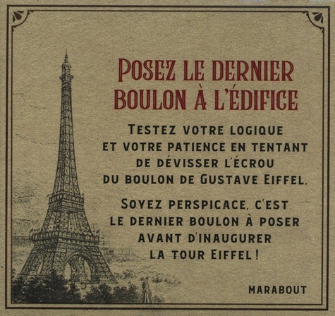 Le boulon de Gustave Eiffel - Coffret avec 1... - Fabrice Mazza - Livres -  Furet du Nord