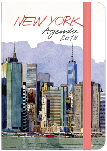 Agenda New York aquarelles de Fabrice Moireau - Livre - Decitre