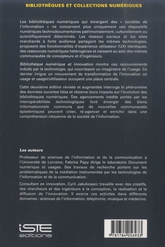 Bibliothèque numérique et innovation. Volume 2 2e édition revue et augmentée