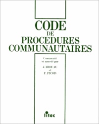 Fabrice Picod - Code de procédures communautaires 1995.