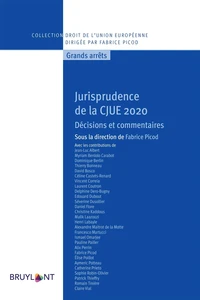 Jurisprudence de la CJUE 2020
