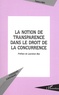 Fabrice Riem - La Notion De Transparence Dans Le Droit De La Concurrence.