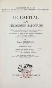 Le capital dans l'économie japonaise