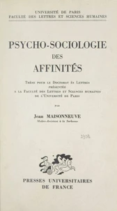 Psycho-sociologie des affinités