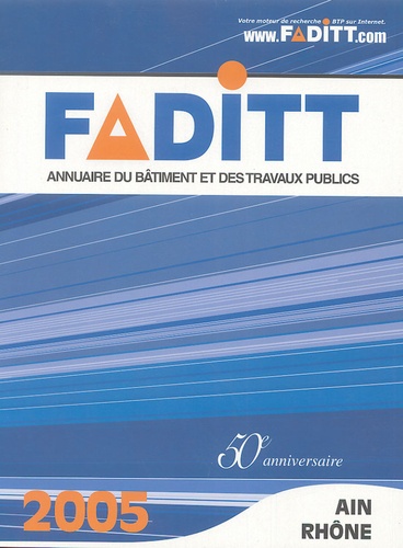  FADITT - Annuaire du Bâtiment et des Travaux Publics - Ain-Rhône.
