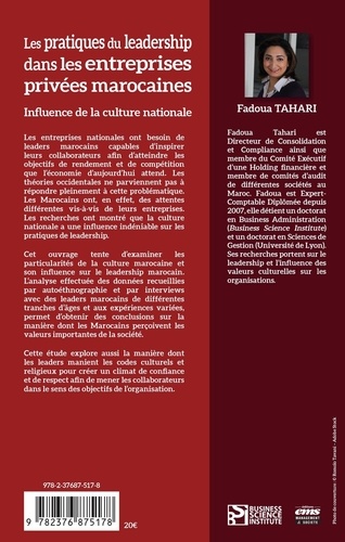 Les pratiques du leadership dans les entreprises privées marocaines : influence de la culture nationale