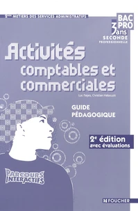 Activités comptables et commerciales 2e Bac pro métiers des services administratifs
