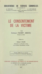 Le consentement de la victime
