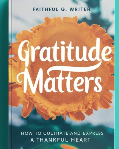  Faithful G. Writer - Gratitude Matters: How to Cultivate and Express a Thankful Heart - Christian Values, #10.