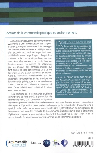 Contrats de la commande publique et environnement