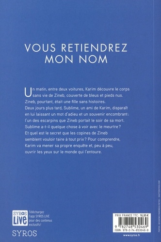 Vous retiendrez mon nom