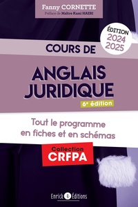 Fanny Cornette - Cours d’anglais juridique 2024-2025 - Grammaire et introduction au droit du common law.