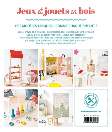 Jeux et jouets en bois. 20 projets DIY 100 % uniques !