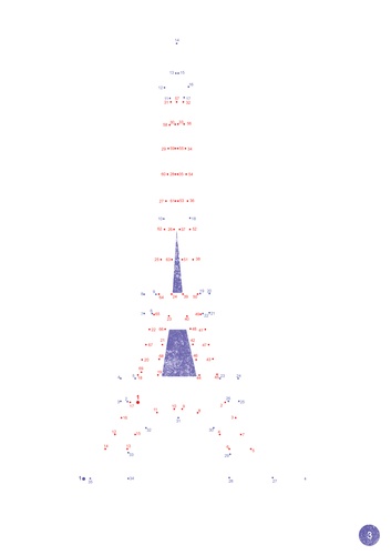 Paris monuments to draw dot to dot. 22 monuments easy to do!