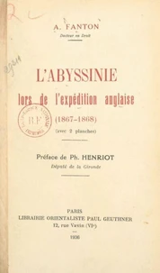 L’Abyssinie lors de l'expédition anglaise (1867-1868)