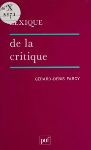 Lexique de la critique