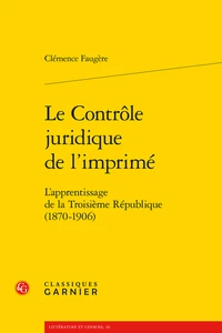 Le contrôle juridique de l'imprimé