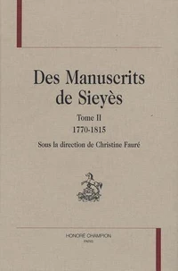 Des manuscrits de Sieyès