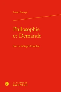 Philosophie et Demande