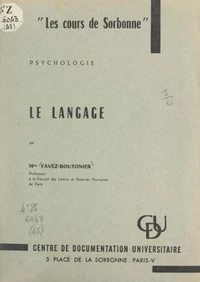 Le langage
