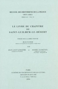 Le livre du chapitre de Saint-Guilhem-le-Désert